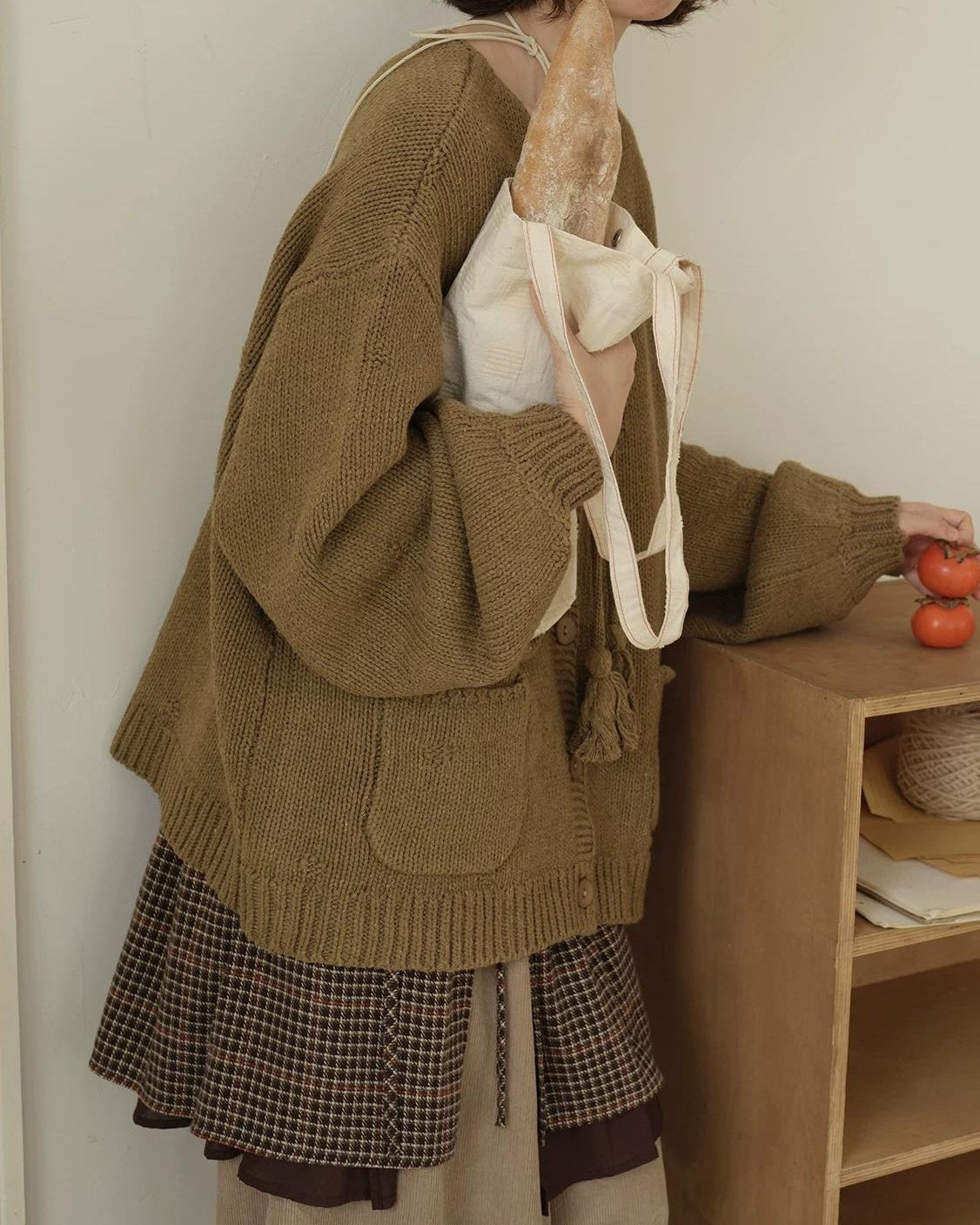 チェックレイヤードスカート 10199