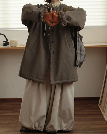 ソフトボアノーカラーシングルコート 10160