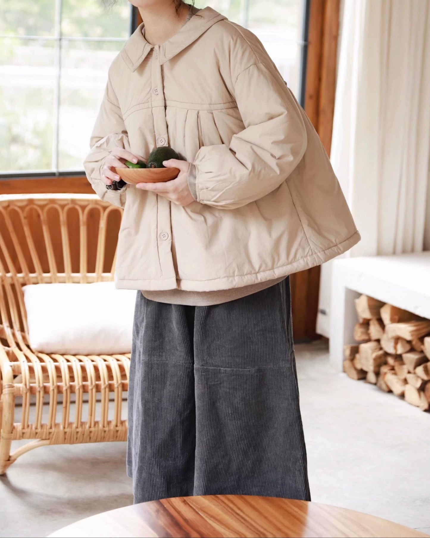 ハイウエストリラックスコーデュロイスカート 10095