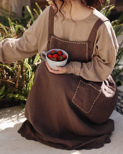 カントリーエプロンサスペンダーワンピース 10118