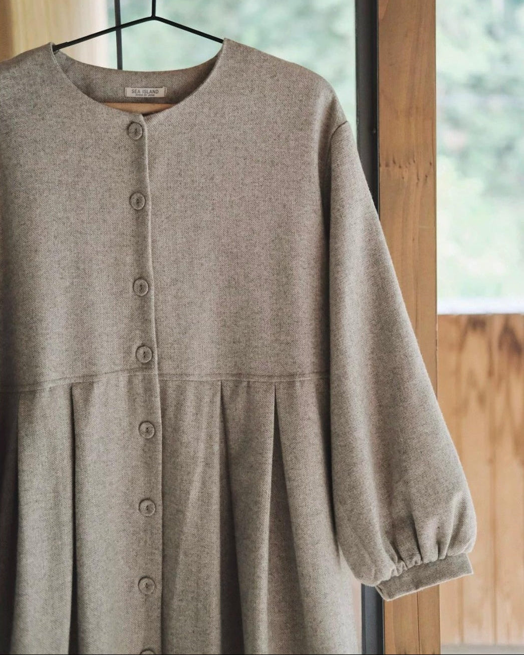 ハイウエストリネアシャツワンピース 10090