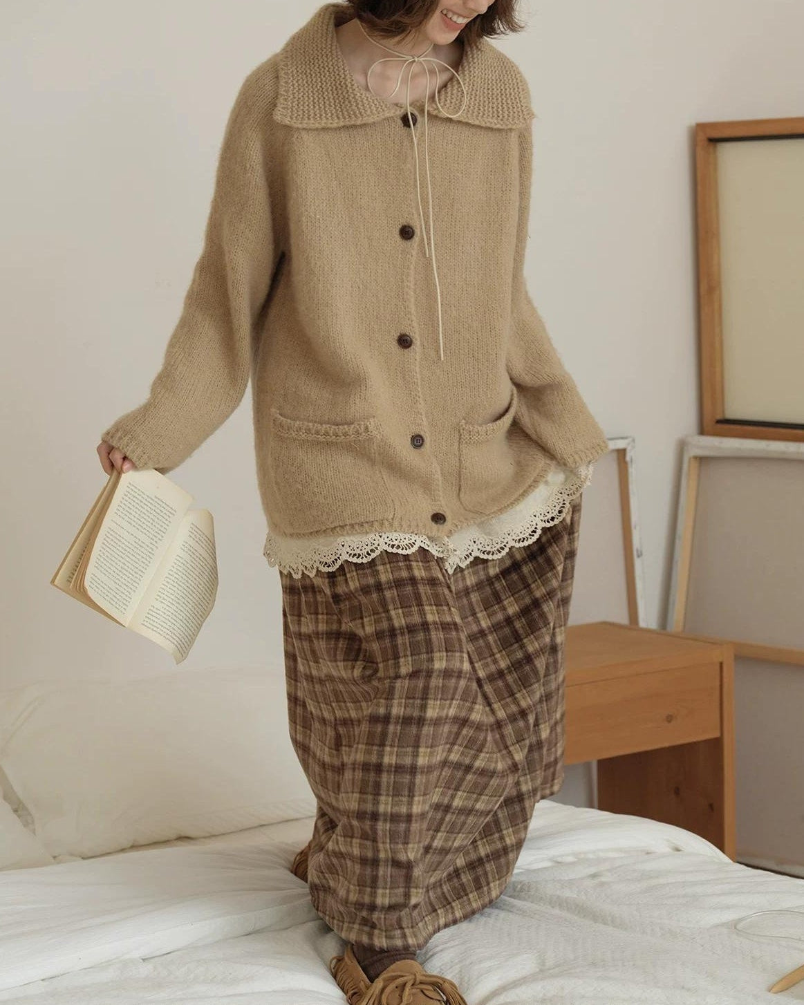 ルミラペルレイジーカーディガン 10157