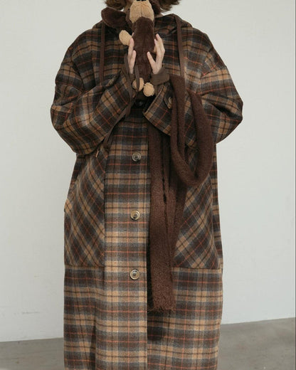 コティチェックリバーシブルロングコート 10183