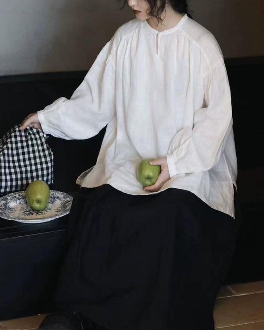 ミニスリットフレアブラウス 10019