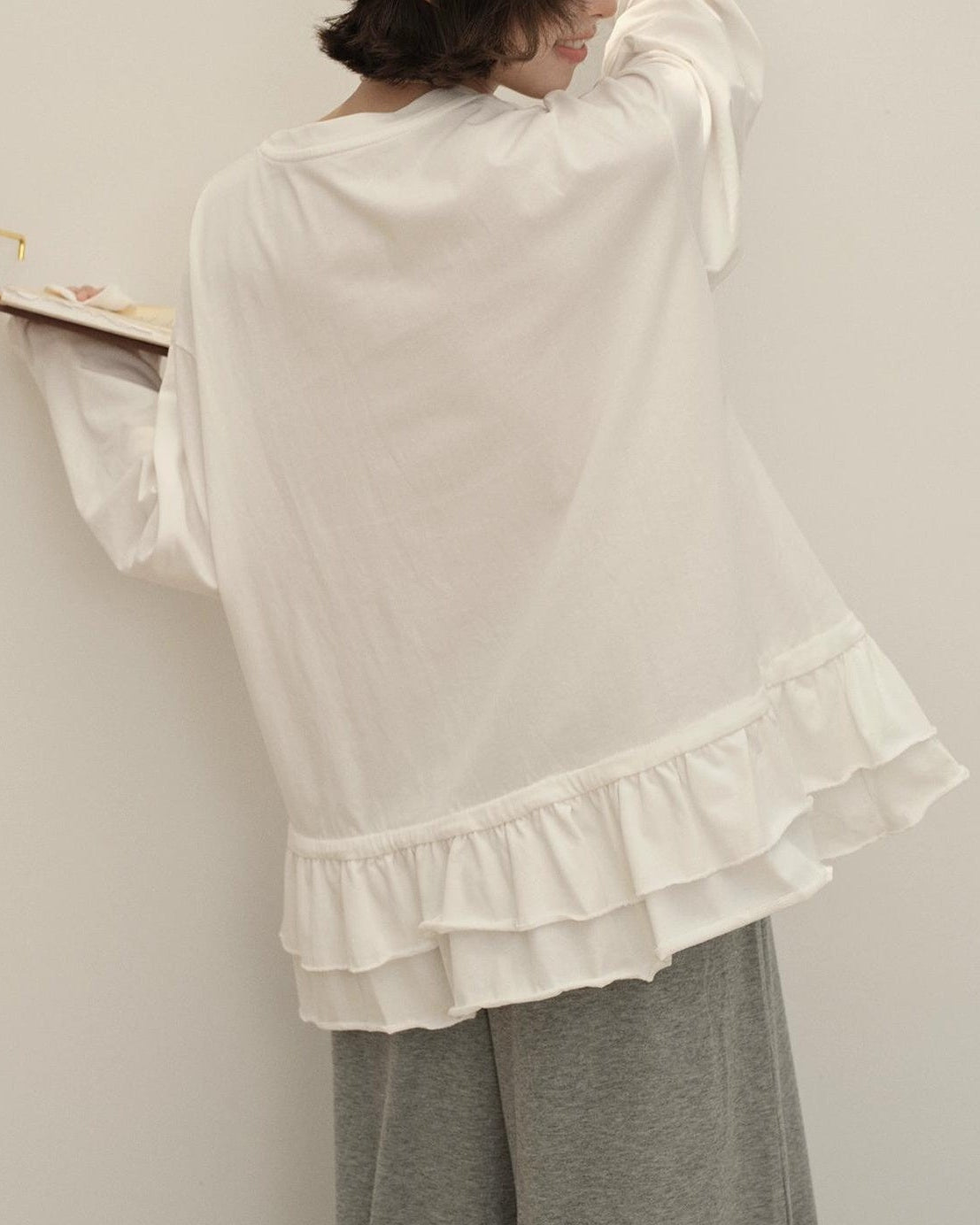 スカンディナビアレースロングカットソー 10143