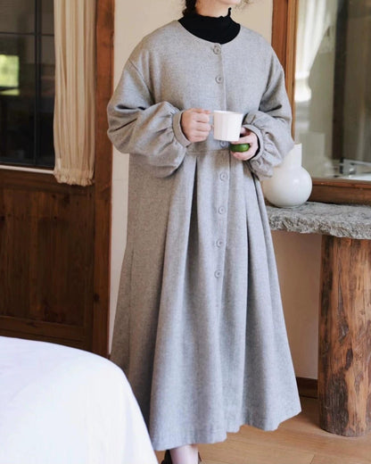 ハイウエストリネアシャツワンピース 10090