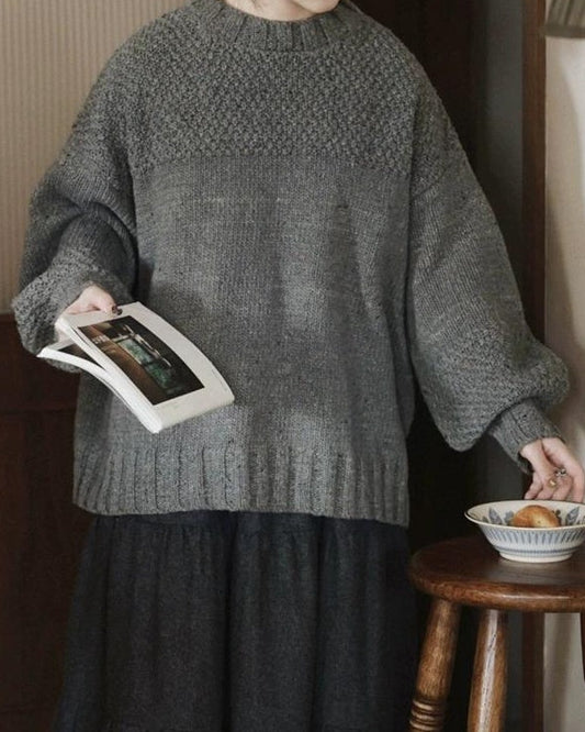 レトロチャンキーニットプルオーバー 10034