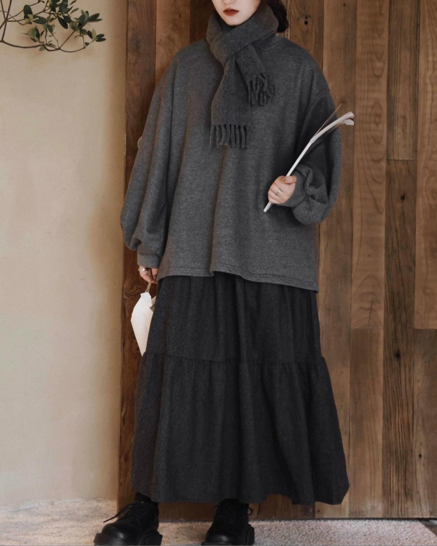 リラックスフィットスウェットプルオーバー 10030