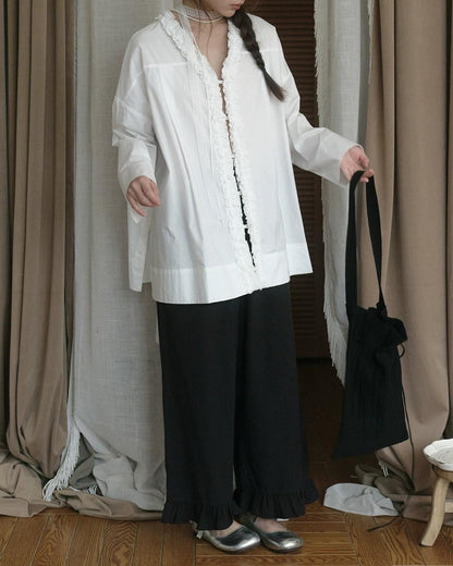 ルミフリルワイドレッグパンツ 10269