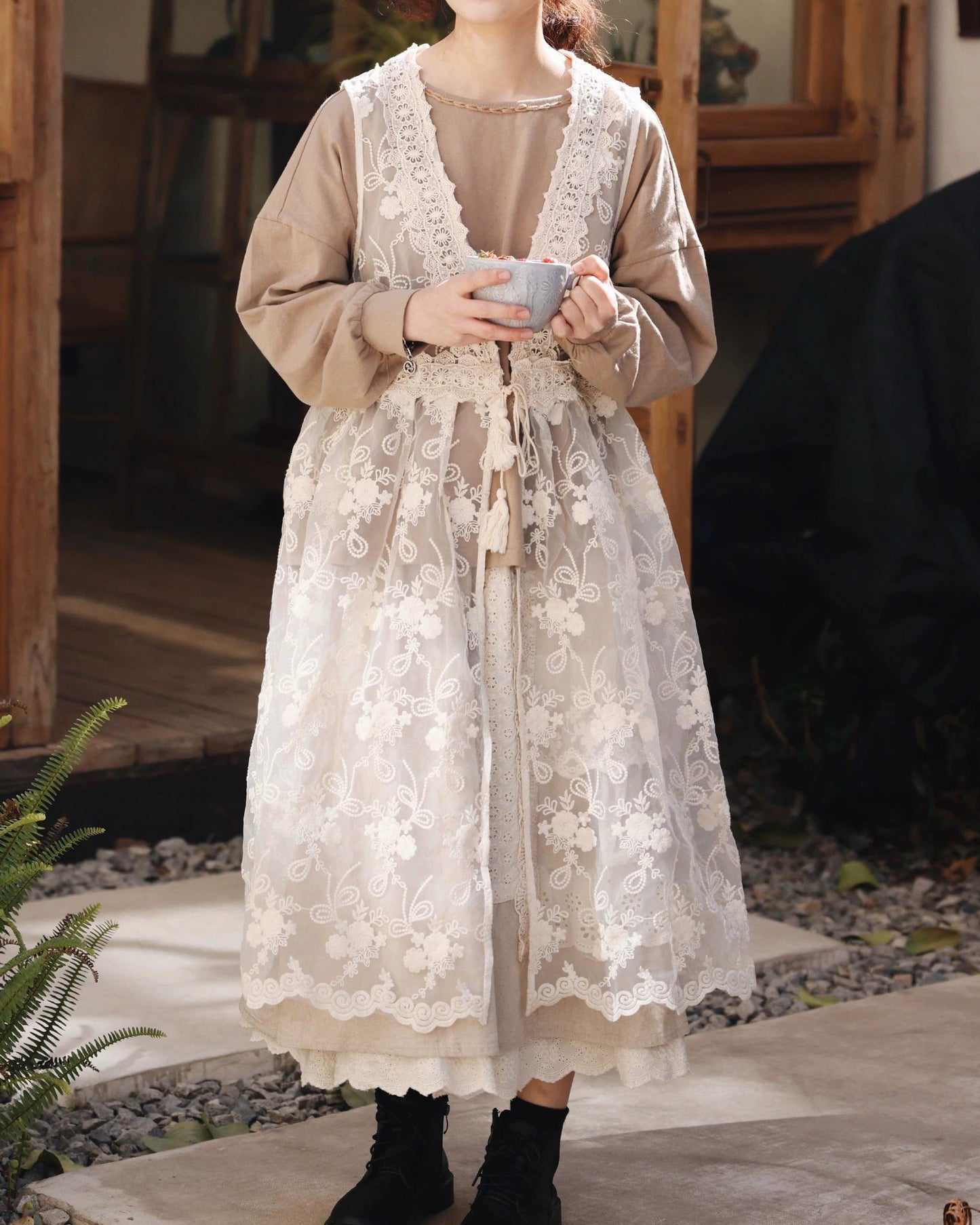 エアリーメッシュ ベストワンピース 10117