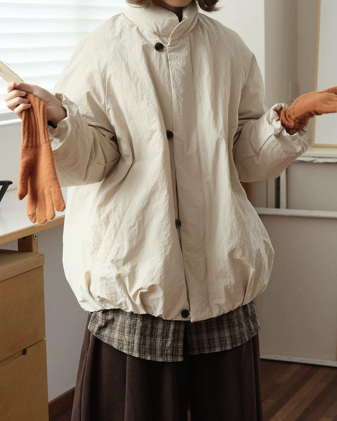 スノーブロッサムスタンドダウンコート 10167