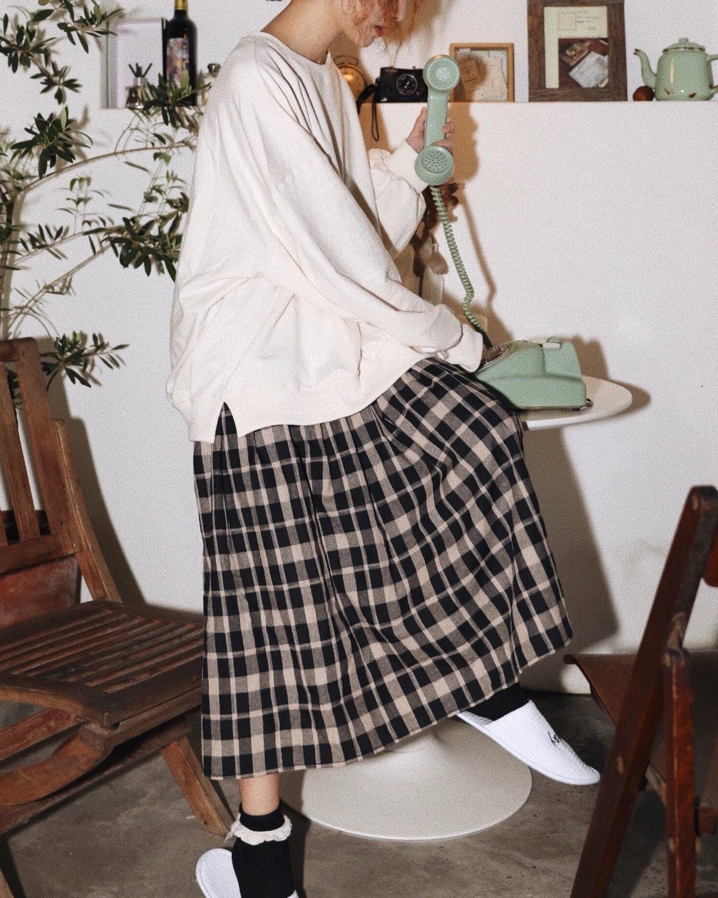 ラウンドメロウスリットプルオーバー 10122