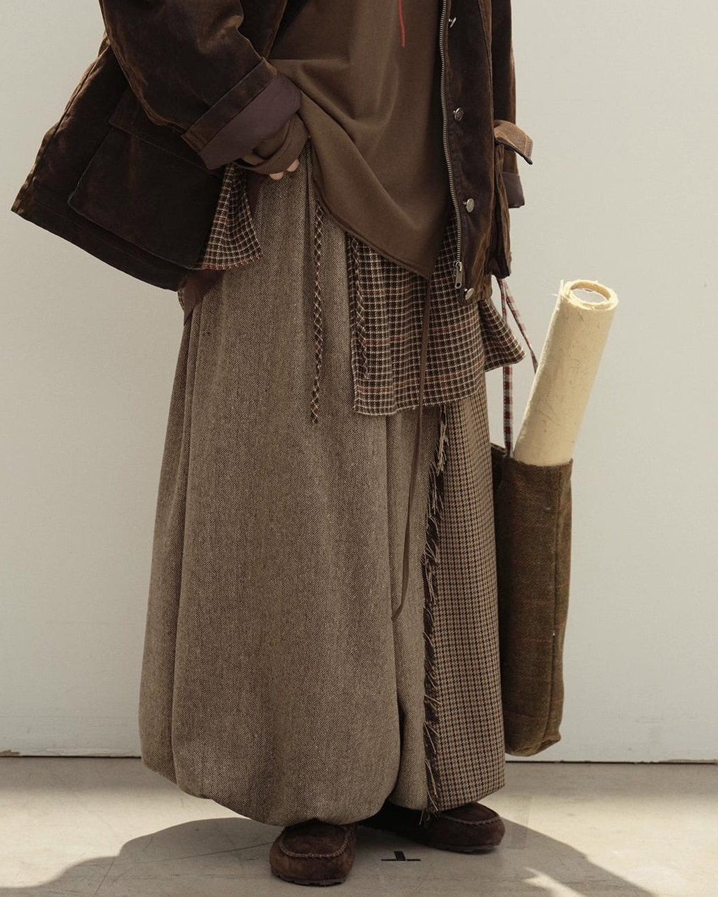 ヴィンテージチェックコンビパンツ 10129