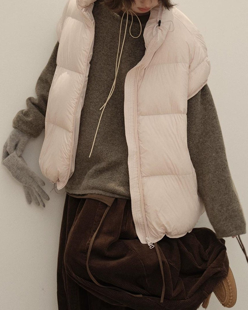 スノーエアリーキルティングダウンベスト 10144