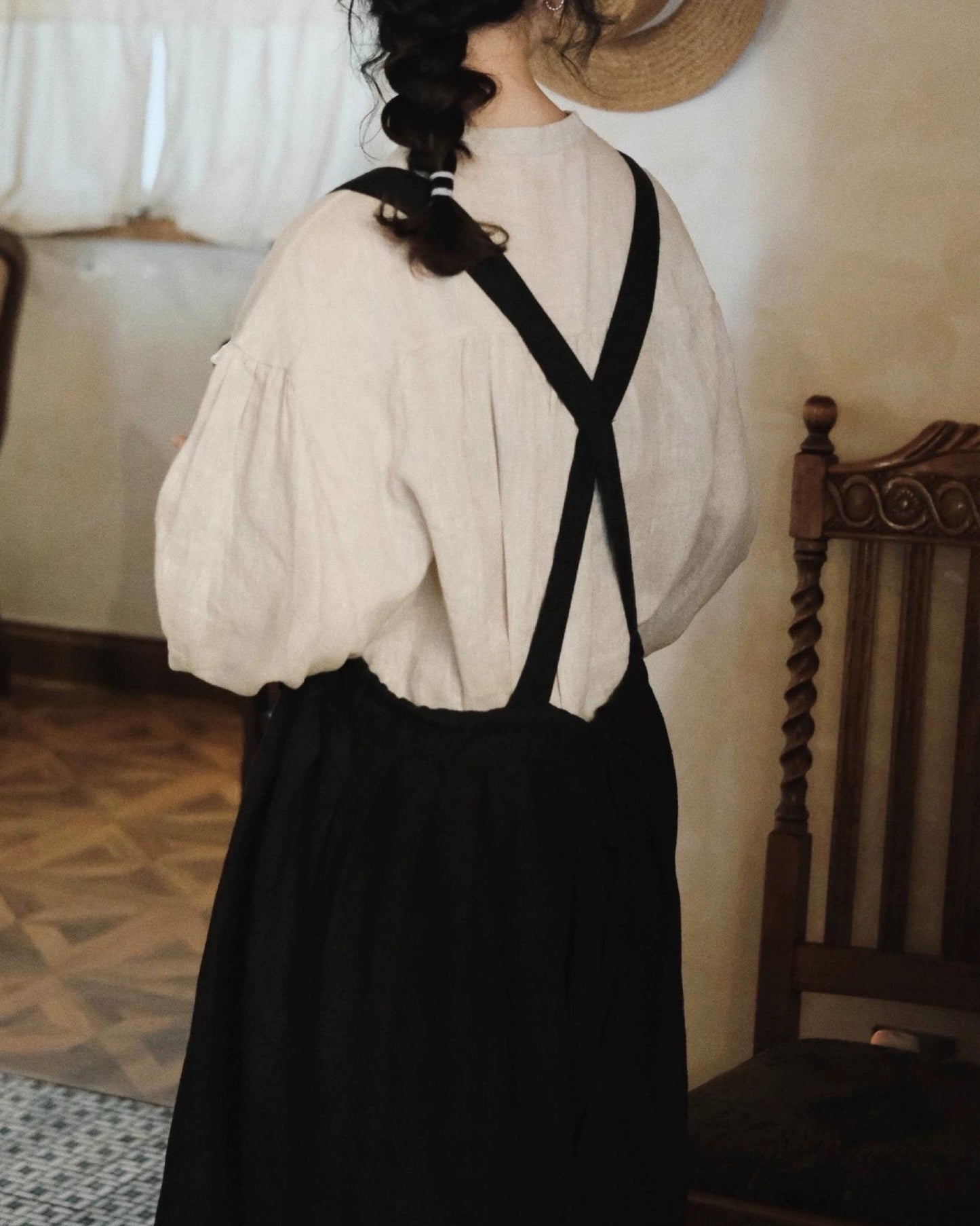 バンドカラーカウニフレアブラウス 10081