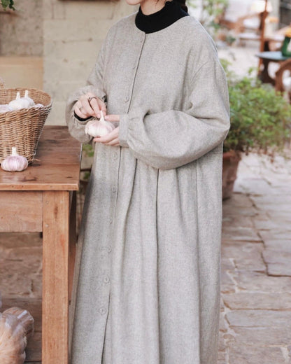 ハイウエストリネアシャツワンピース 10090