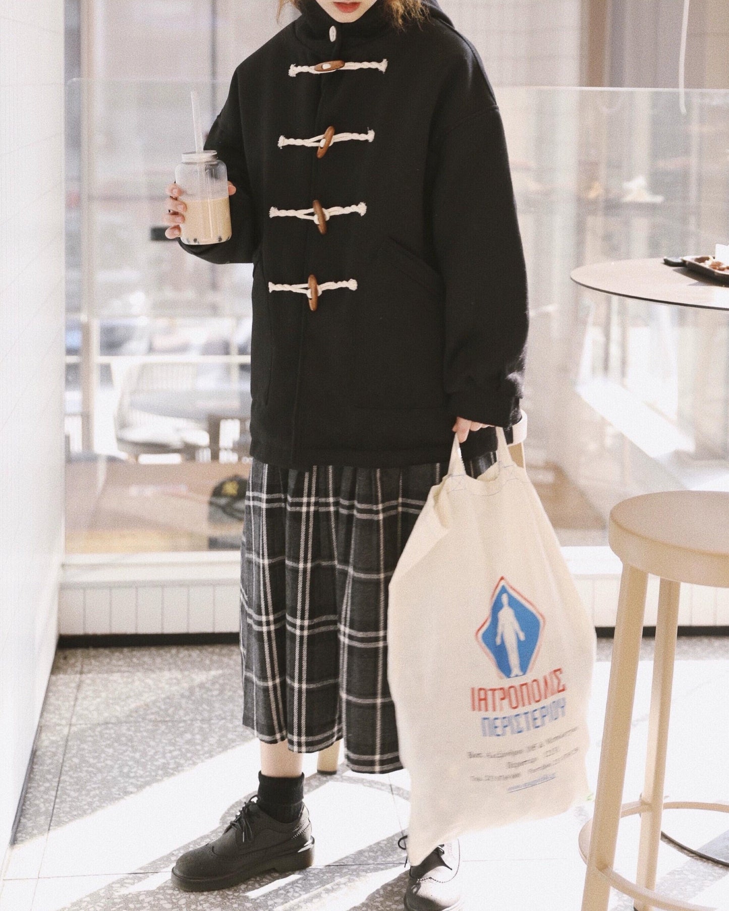 フォルムチェックAラインスカート 10124