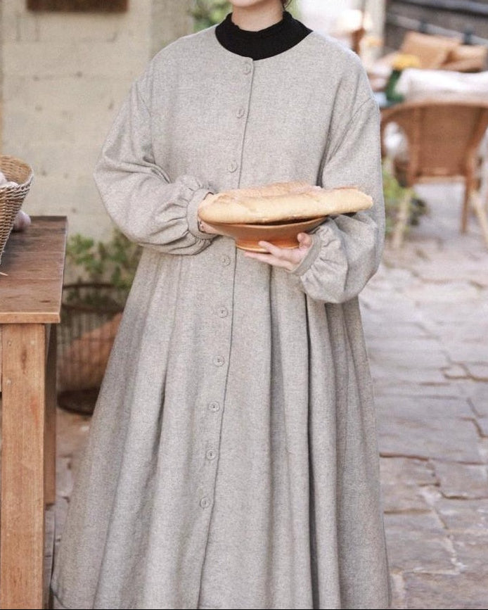 ハイウエストリネアシャツワンピース 10090