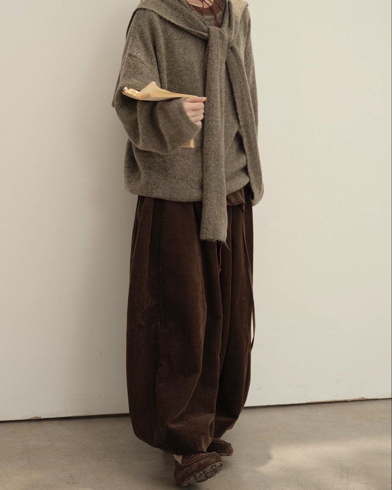 ストールレイヤーニットプルオーバー 10150