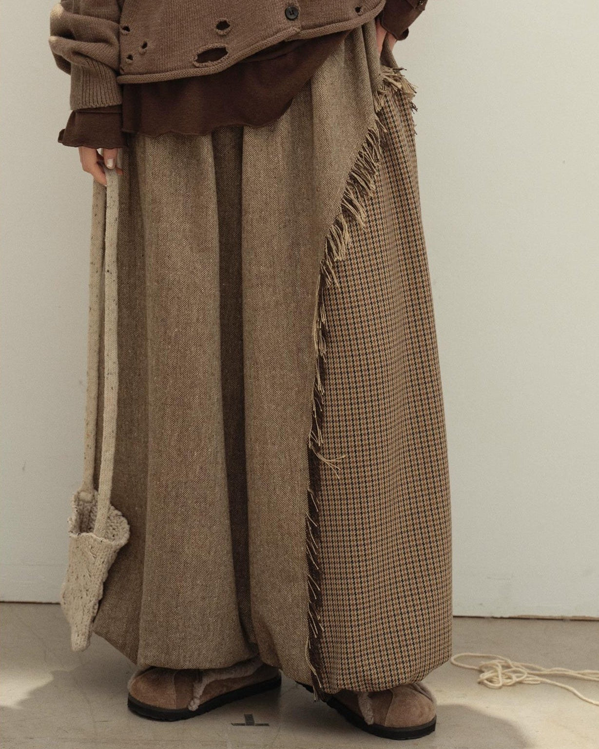 ヴィンテージチェックコンビパンツ 10129