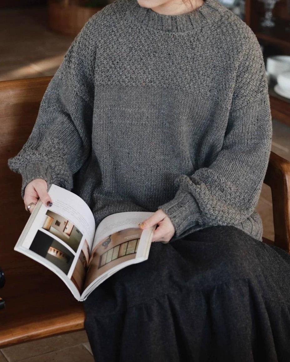 レトロチャンキーニットプルオーバー 10034