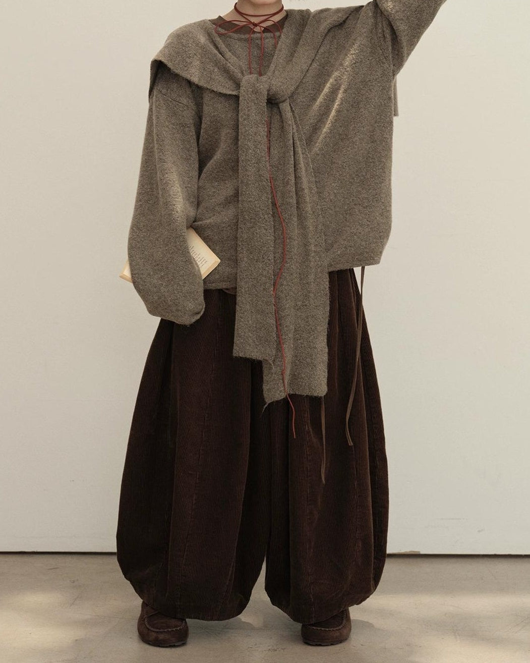 コージーコーデュロイワイドパンツ 10140