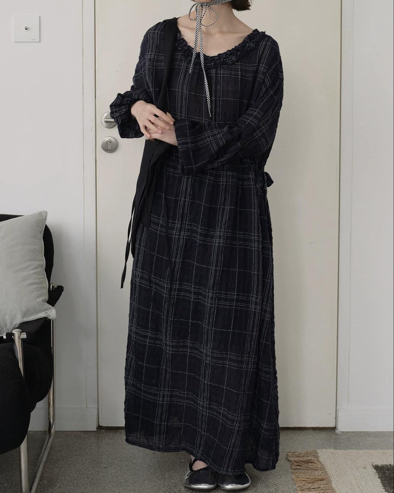 フィヨルドヴァルディナフリルワンピース 10256