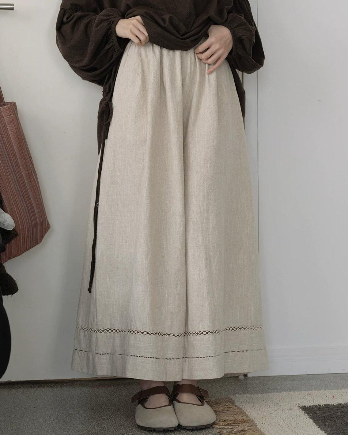 エルヴィスティアメッシュワイドパンツ 10258