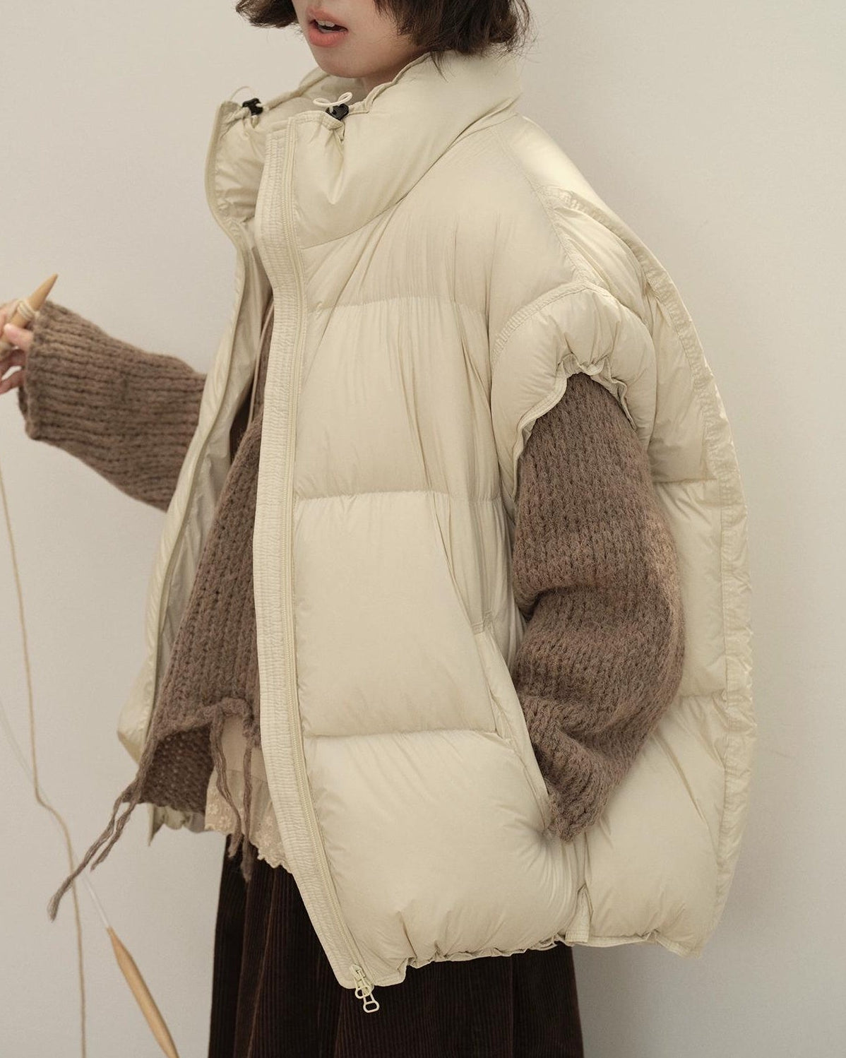 スノーエアリーキルティングダウンベスト 10144