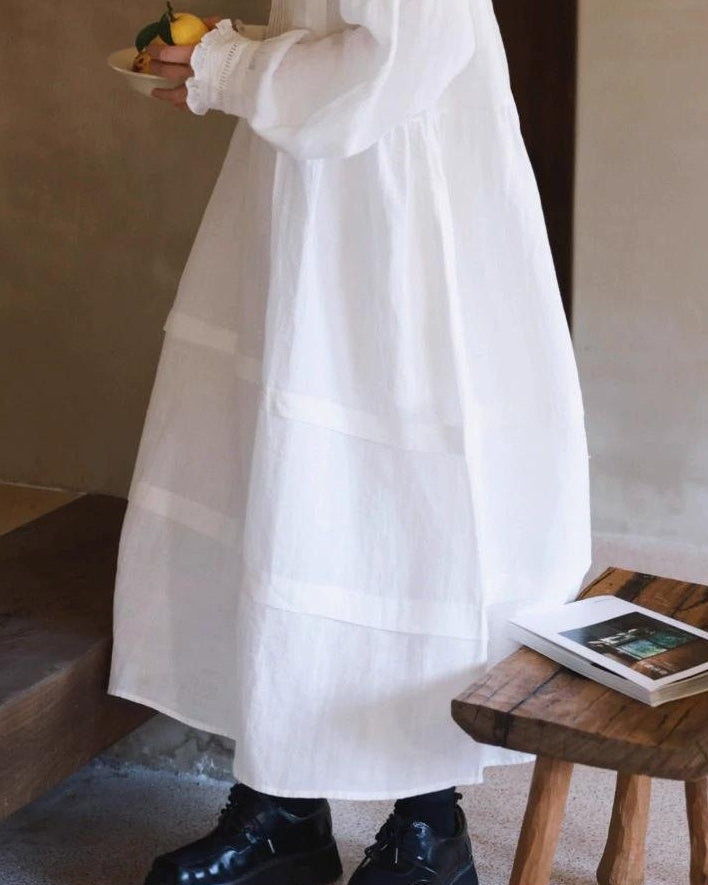 パフスリーブピンタックワンピース 10001