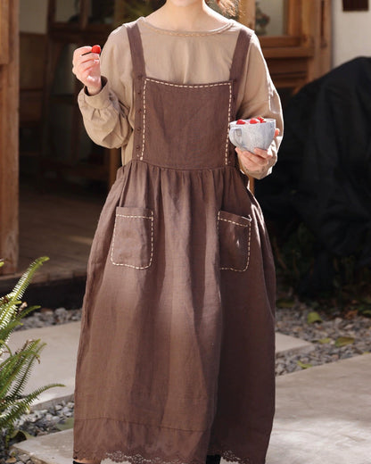 カントリーエプロンサスペンダーワンピース 10118