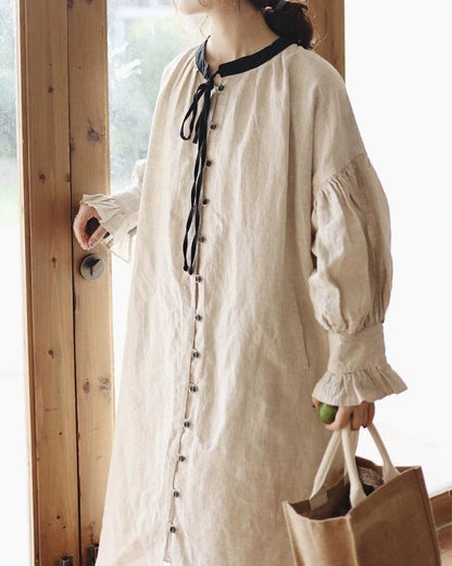 スウィートバイカラーリボンワンピース 10112