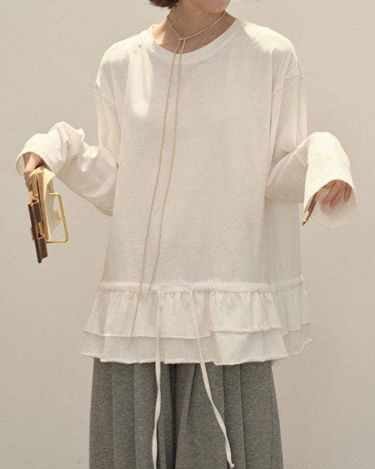 スカンディナビアレースロングカットソー 10143