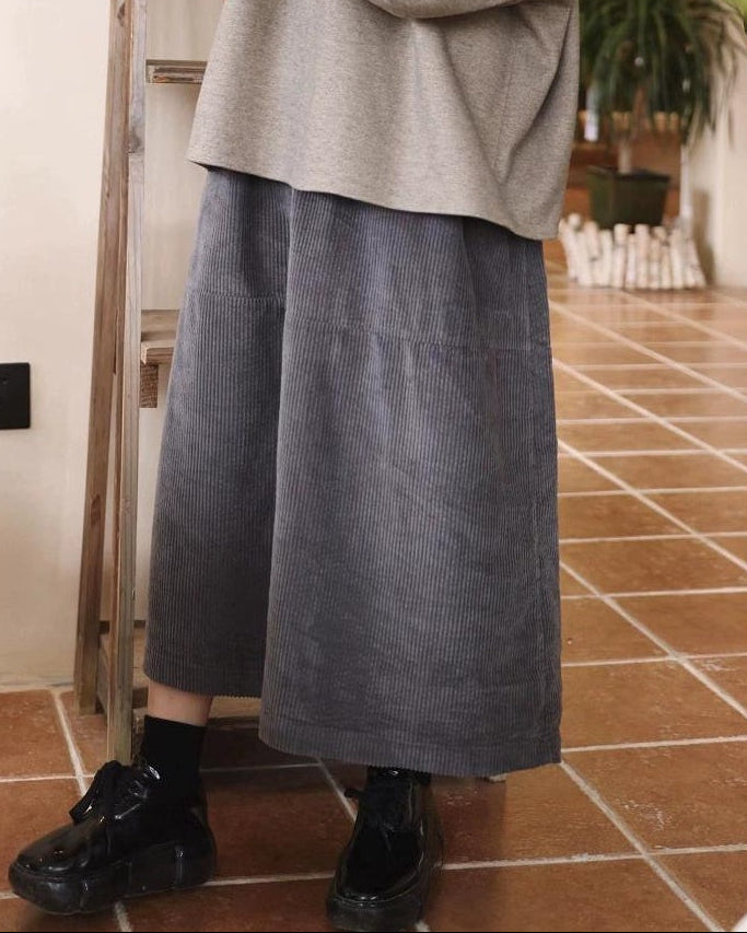 ハイウエストリラックスコーデュロイスカート 10095