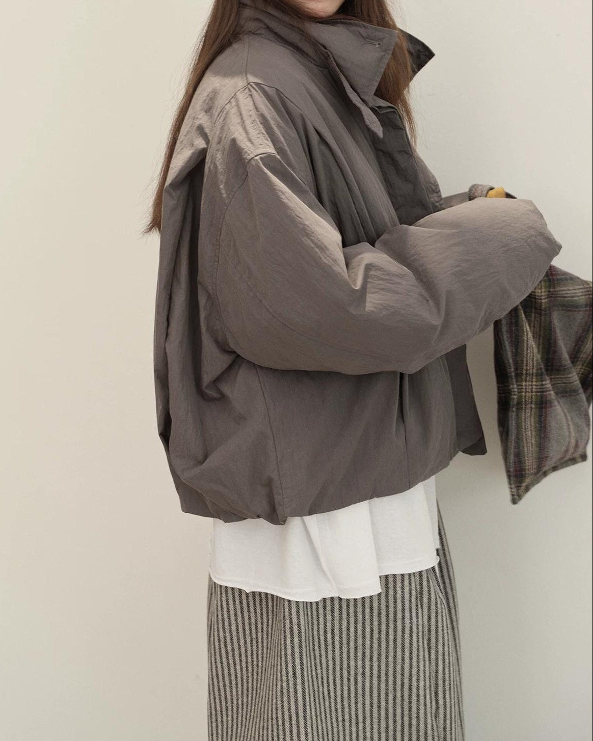 スタンドミニマルショートダウンコート 10151