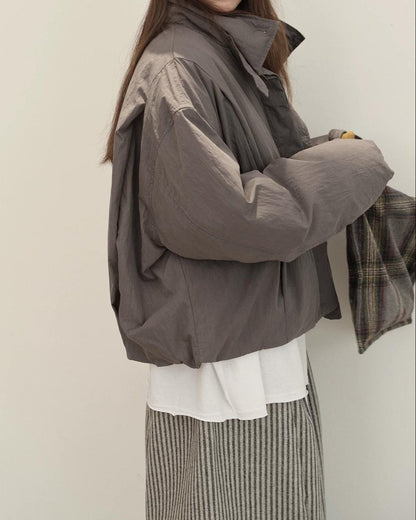 スタンドミニマルショートダウンコート 10151