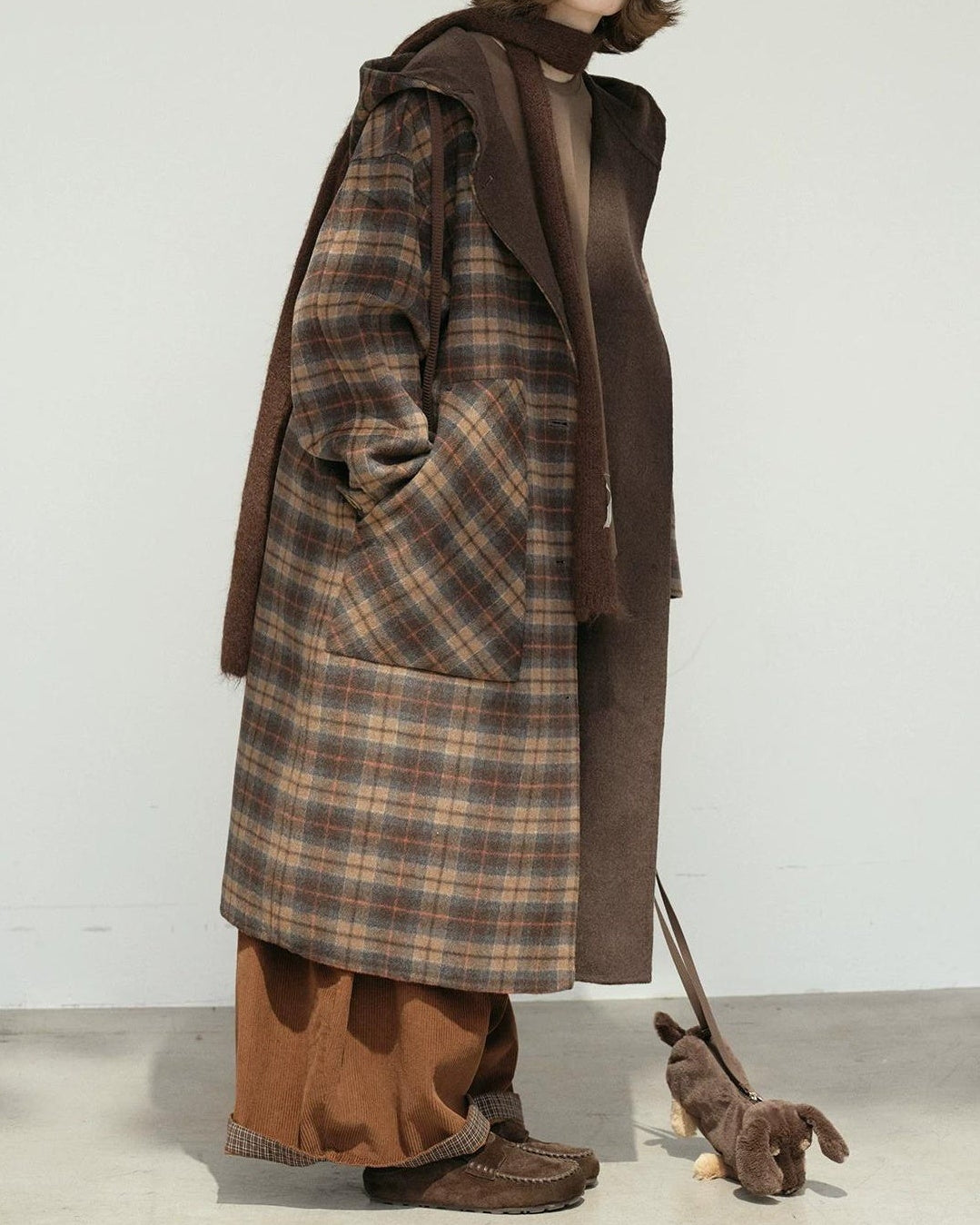 コティチェックリバーシブルロングコート 10183