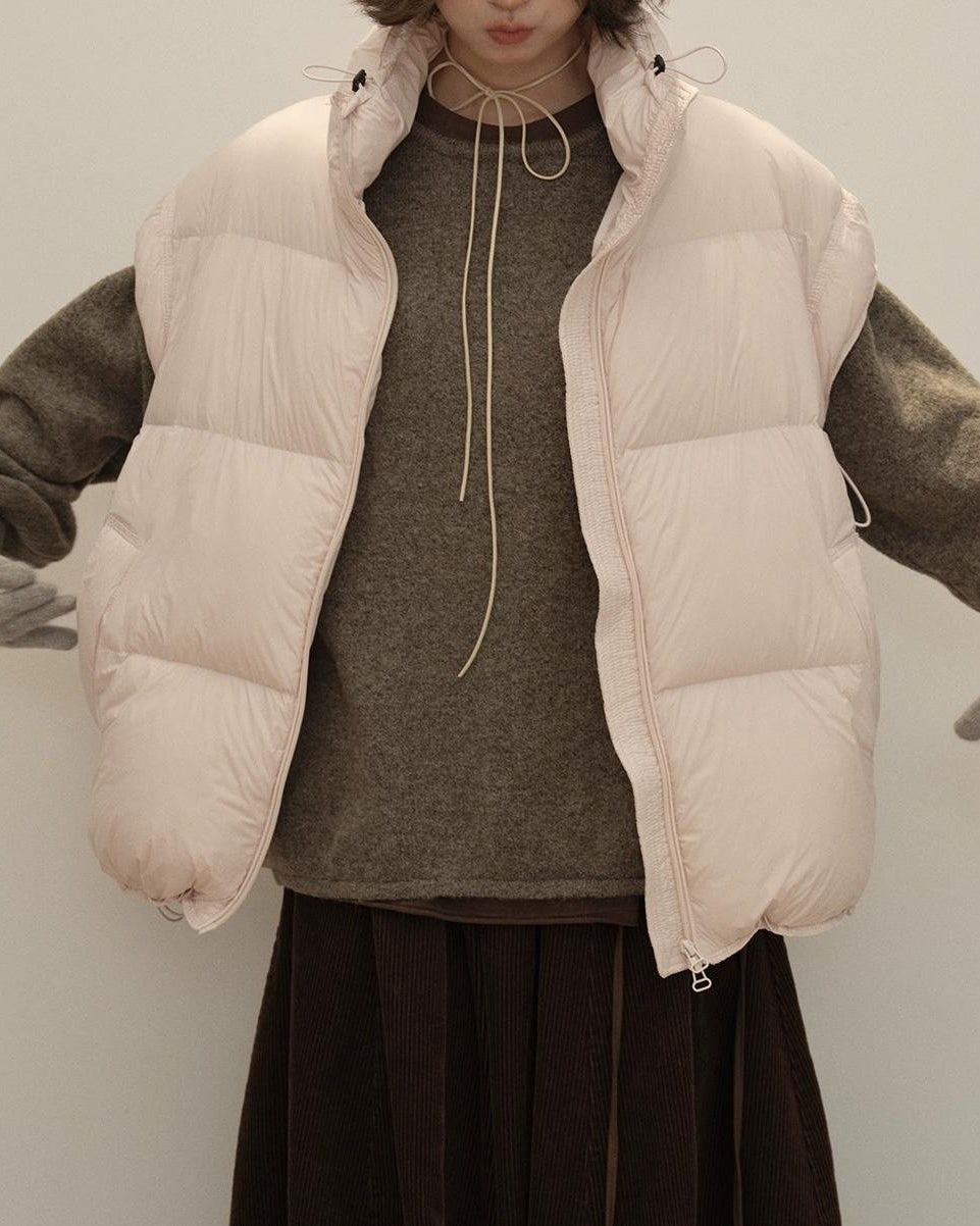 スノーエアリーキルティングダウンベスト 10144