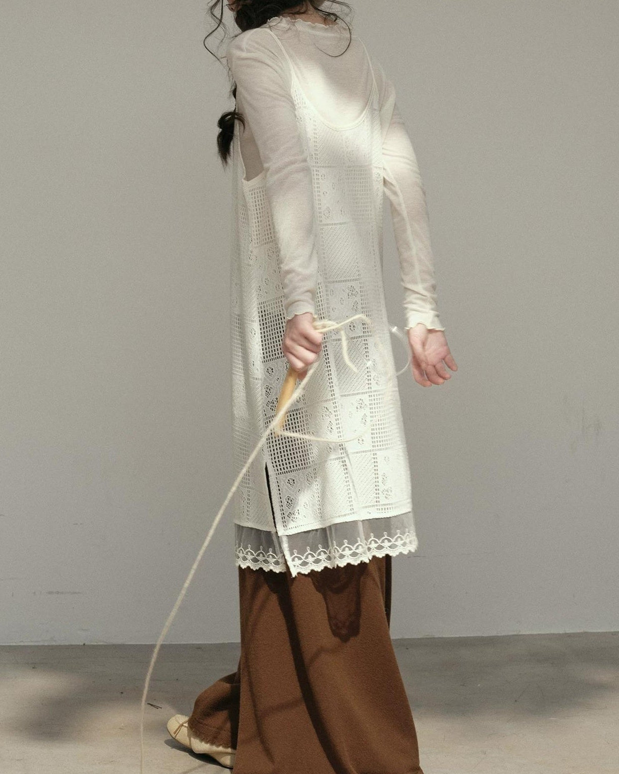 クロシェレースサスペンダーワンピース 10171