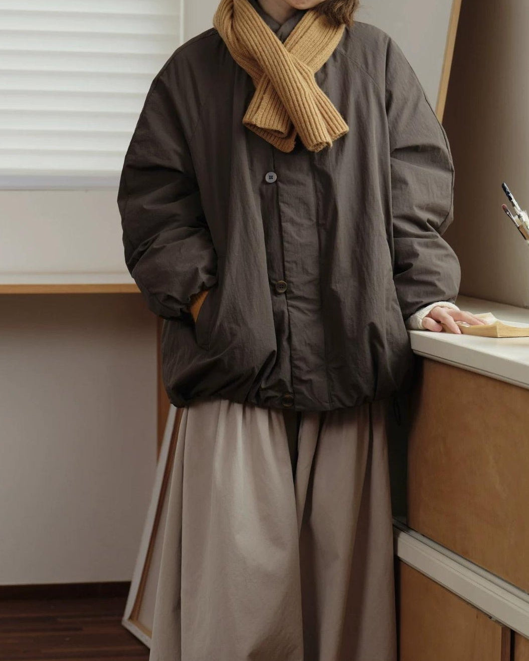 スノーブロッサムスタンドダウンコート 10167