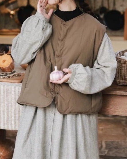 シングルブレストルーモカライトベスト 10091