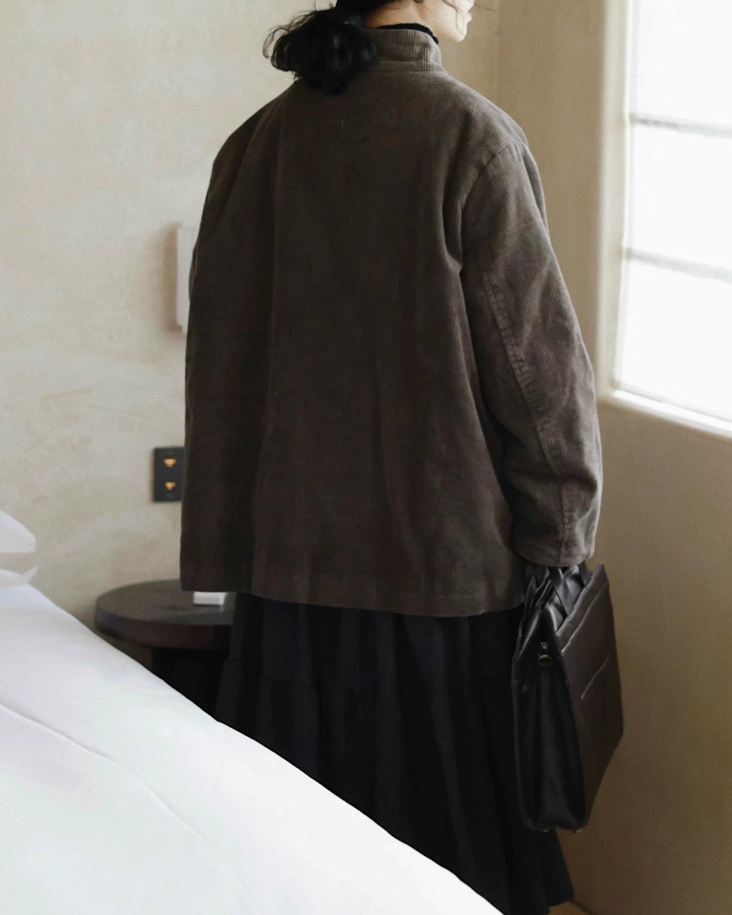 コーデュロイレトロミディコート 10028