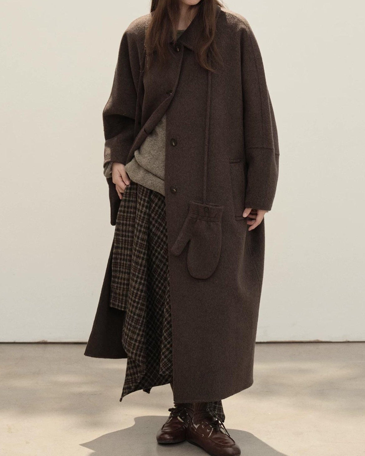 フォレストチェックアシンメトリースカート 10153