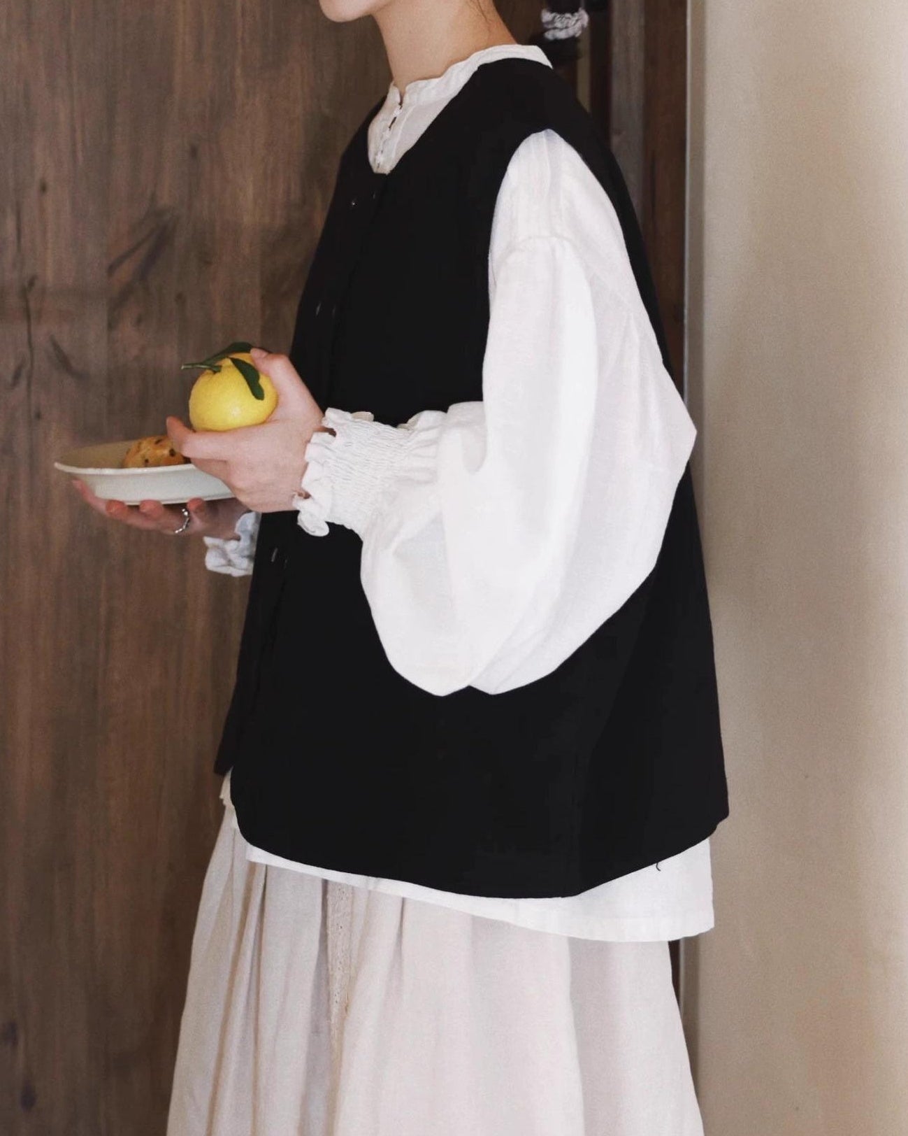 ダブルブレスト2WAYレトロベスト 10056