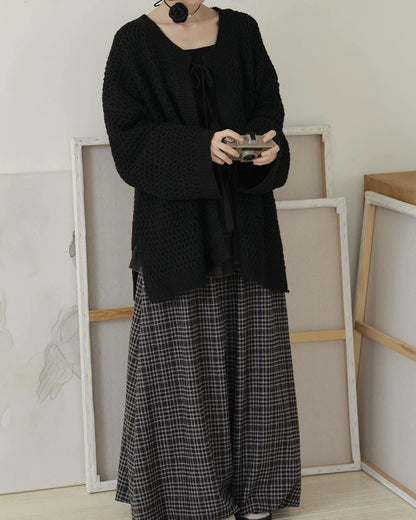 クラフトフリンジニットカーディガン 10209