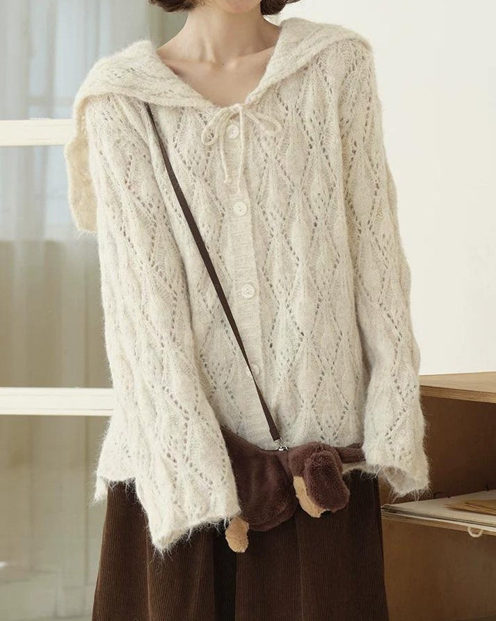 セーラーモチーフリボンニットカーディガン 10210