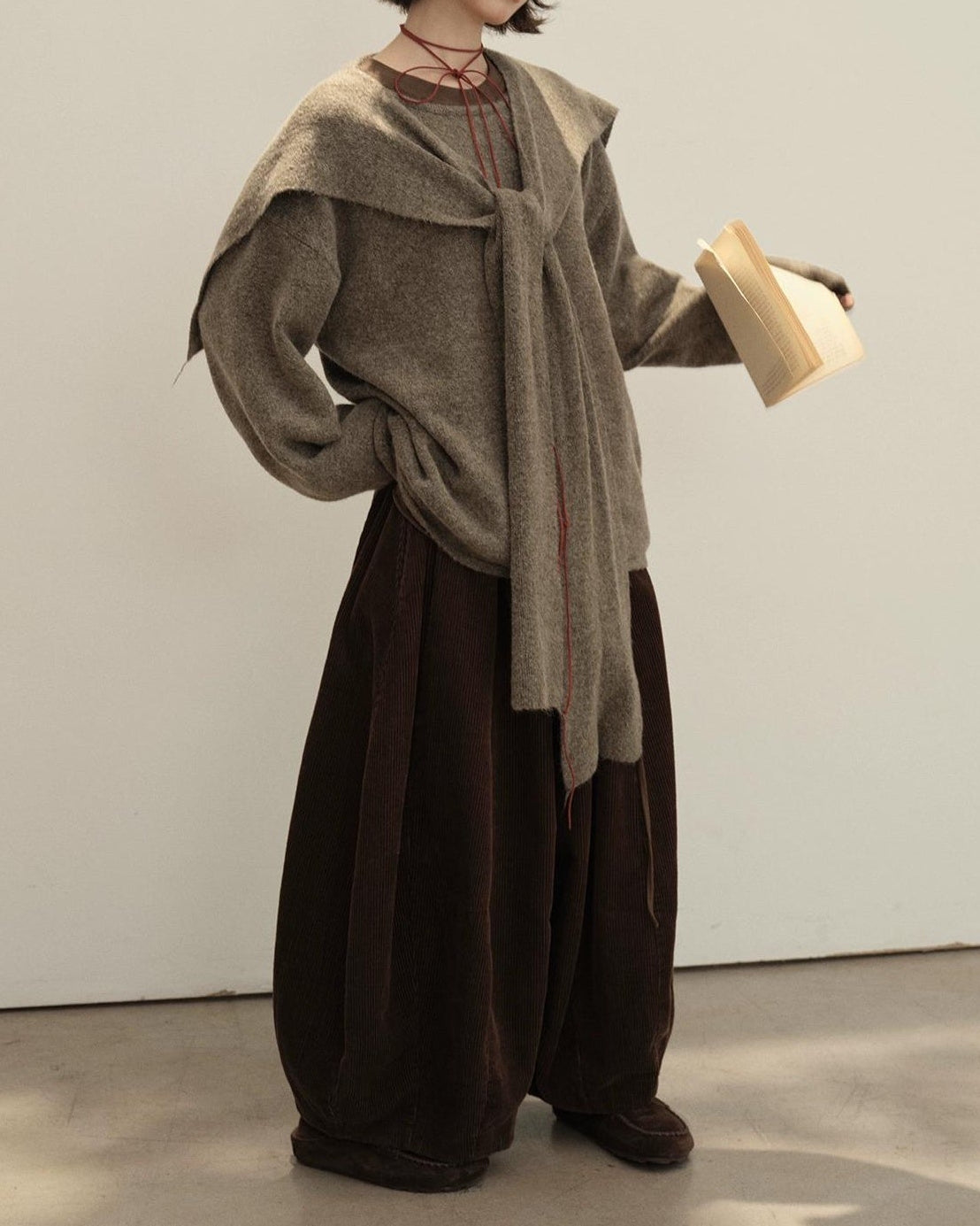 コージーコーデュロイワイドパンツ 10140