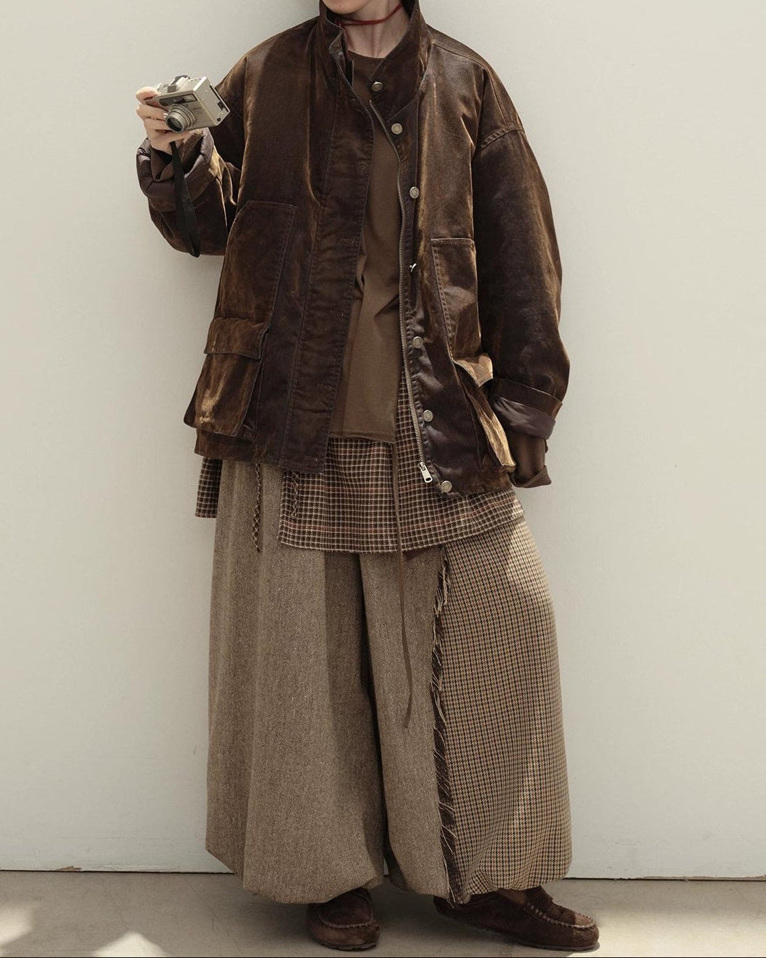 ヴィンテージチェックコンビパンツ 10129