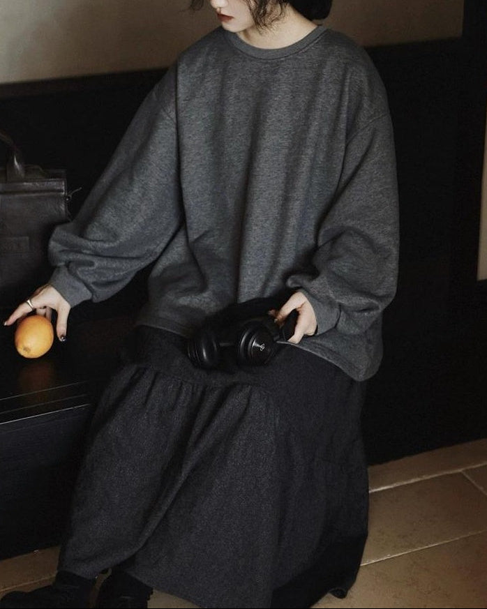 リラックスフィットスウェットプルオーバー 10030