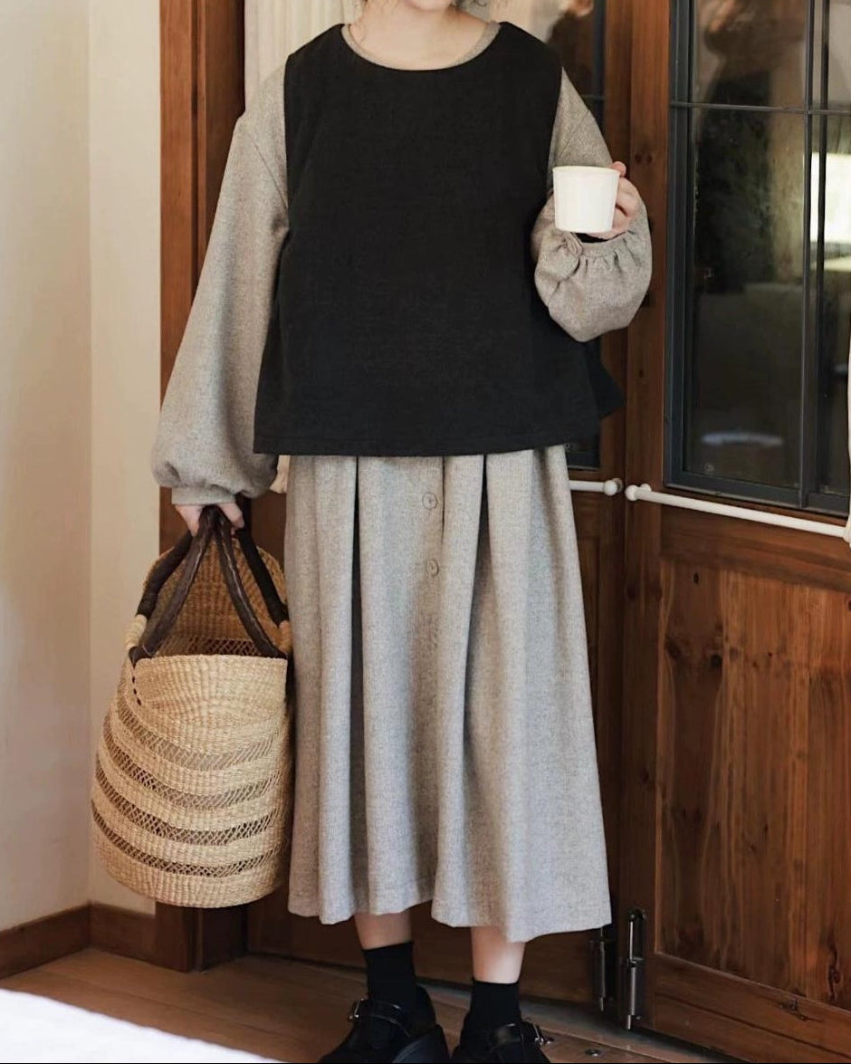 ランドネックサナフレアベスト 10089